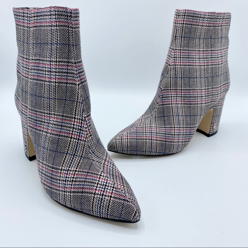 Sam Edelman Hilty 2 Plaid Ankle Boot Size 6 - Picture 14 of 14